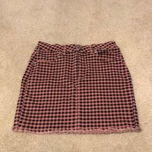 Checked Mini Skirt